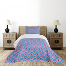 Feminine Exotic Hibiscus Bedspread Set