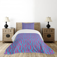 Modern Squares Bedspread Set