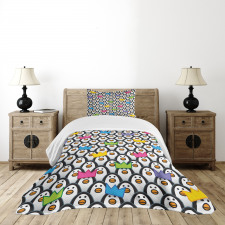 Penguin Ice Animals Bedspread Set