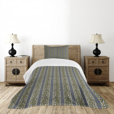 Vivid Contrast Art Bedspread Set