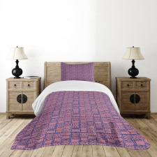 Hand Drawn Lines and Spots Art Bedspread Set