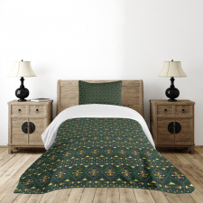 Tribal Motifs and Shapes Print Bedspread Set