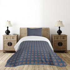 Talavera Squares and Flowers Bedspread Set