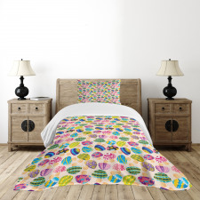 Doodle Mushroom Fairy Bedspread Set