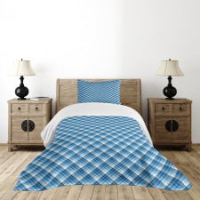 Abstract Diagonal Lines Bedspread Set