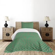 Papyrus Plant Lattice Art Bedspread Set