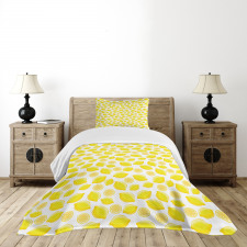 Delicious Citrus Fruits Art Bedspread Set