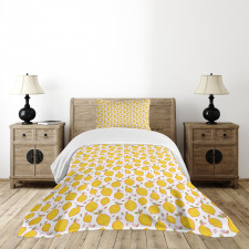 Energetic Vibrant Citrus Bedspread Set