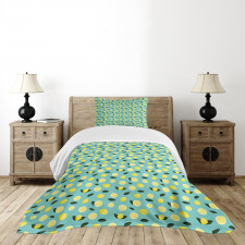 Citrus Slices Rhythmic Art Bedspread Set