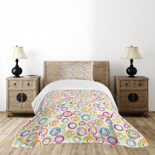 Circle and Dots Spring Bedspread Set