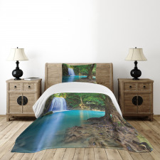 Asia Thailand Jungle Trees Bedspread Set