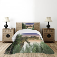 Dinosaur in the Jungle Bedspread Set