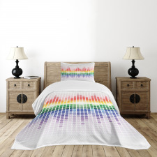 Vibrant Colors Club Disco Bedspread Set