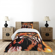 Hunter Forest King Tiger Bedspread Set