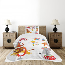 Circus Wild Animals Bedspread Set