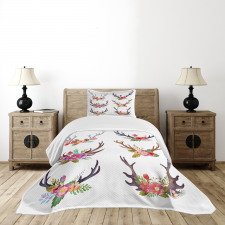 Bouquet Animal Flowers Bedspread Set