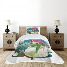 Underwater Mermaid Bedspread Set