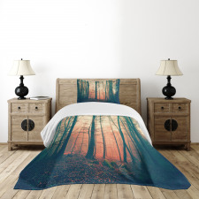 Autumn Forest Woodland Bedspread Set