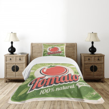 Vintage Tomato Poster Bedspread Set