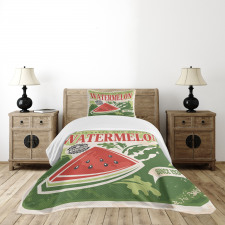 Old Faded Funny Graphic Bedspread Set