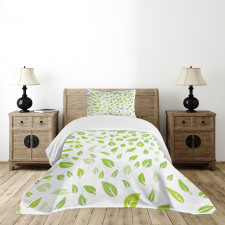 Summer Spring Garden Leaf Bedspread Set