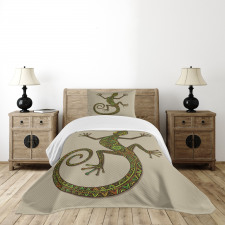 Lizard Pattern Bedspread Set