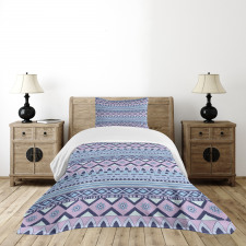 Colorful Abstract Geometric Bedspread Set