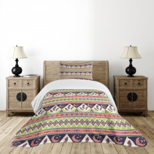 Crescent Stars and Feathers Bedspread Set