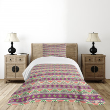 Ethnic Horizontal Formation Bedspread Set