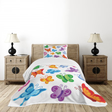 Colorful Ornate Wings Bedspread Set