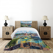 Town Tallinn Estonia Bedspread Set