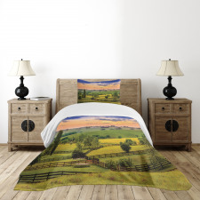 Surreal Countryside Bedspread Set