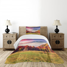 Fall Morning Mountain Bedspread Set