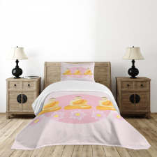 Lotus Flower Ethnic Art Bedspread Set