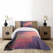Magical Sunset Scene Bedspread Set