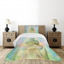 Colorful Blurred Backdrop Bedspread Set