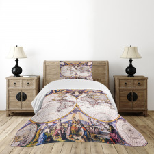 Sun Sky Birds Clouds Bedspread Set