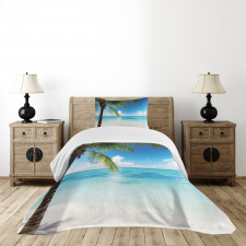 Exotic Beach Shoreline Bedspread Set