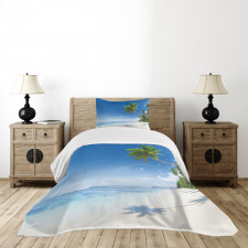 Ocean Summer Palms Bedspread Set