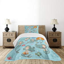 Marine Creatures Art Bedspread Set