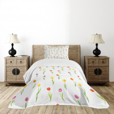 Country Tulips Bedspread Set