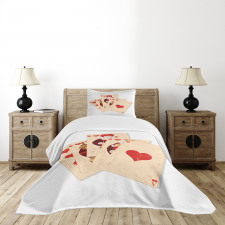 Gambler Queen Bedspread Set