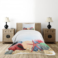 Summertime Seaside Pearl Bedspread Set