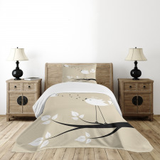 2 Birds on a Branch Bedspread Set