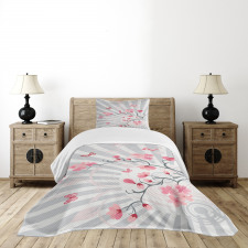 Birds on Cherry Tree Bedspread Set