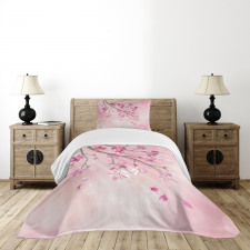 Tree Branch with Flowers Bedspread Set