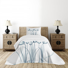 Tulips with Solar Effect Bedspread Set