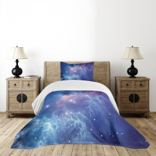 Star Clusters in Space Bedspread Set