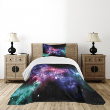 Dusty Gas Cloud Stars Bedspread Set