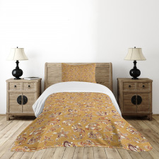 Pattern of Shellfish Bedspread Set